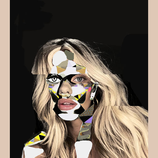 beauty, neocubism, contemporary art, portrait, female portrait, cubism, Brooklyn, painting, Nicholaas Chiao