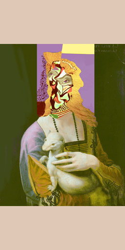 neocubism, contemporary art, female portrait, deconstructivism, cubism, Brooklyn, painting, Nicholaas Chiao