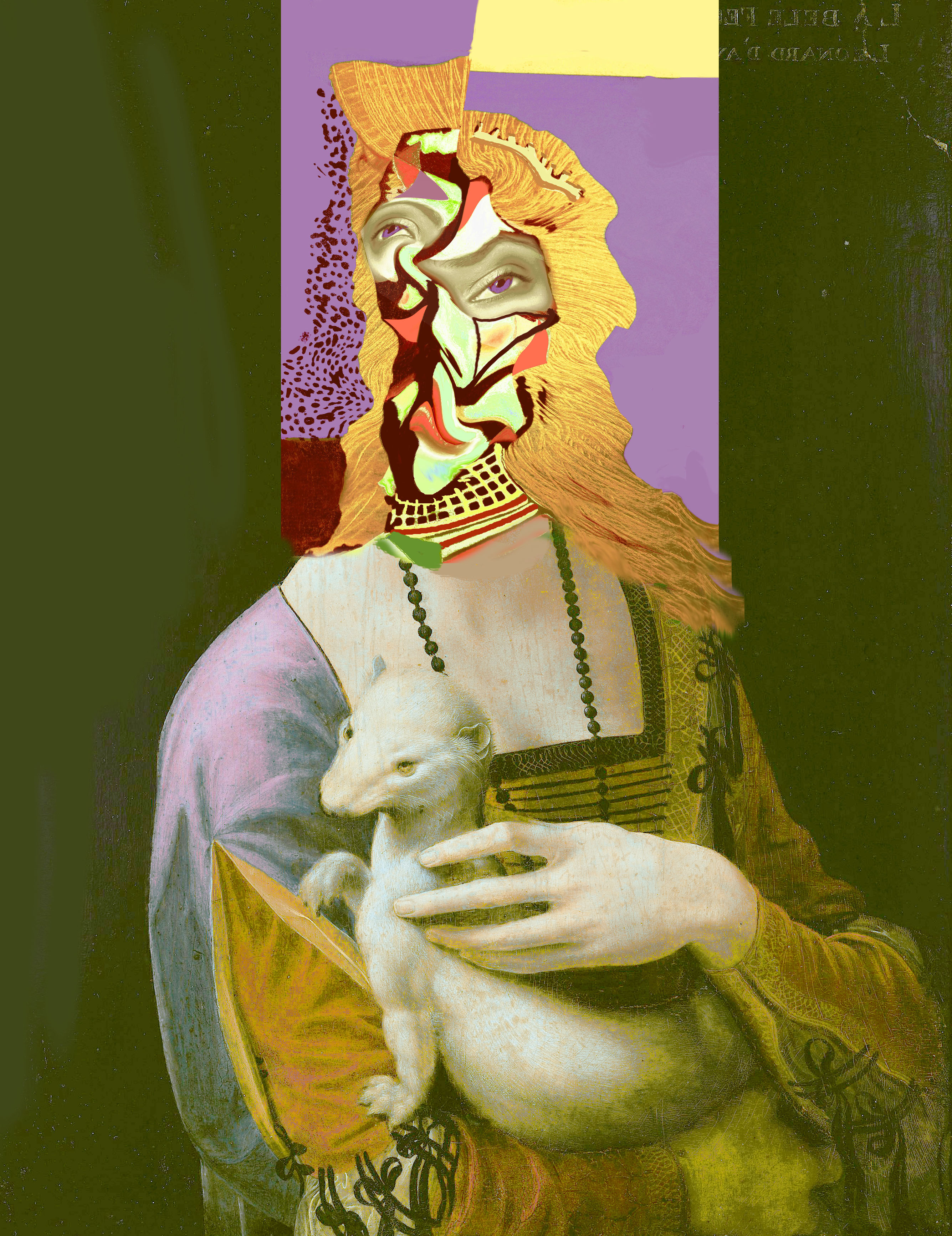 portrait, female portrait, neo cubism, distorted, geometric, faceted, deconstructivism, AG, Nicholaas Chiao